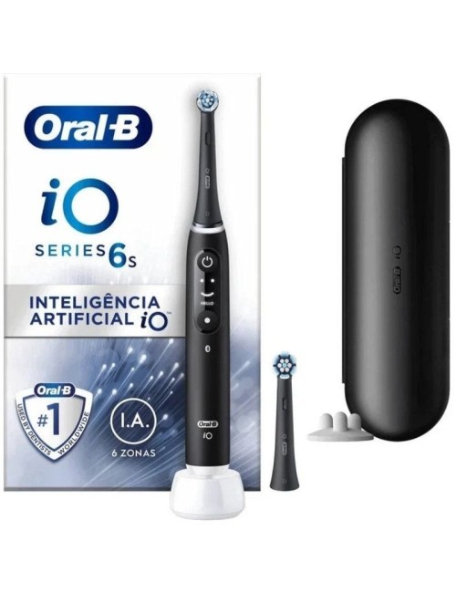 Cepillo Dental Braun Oral-B iO 6/ Incluye 2 Recambios/ Negro