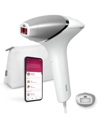 Depiladora de Luz pulsada Philips Lumea IPL Serie 8000 Prestige/ con Cable/ Incluye 3 Accesorios