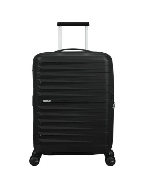 Maleta de Cabina American Tourister FastForward Spinner Expansible 55cm/ 55x40x23cm/ 4 Ruedas/ Negro