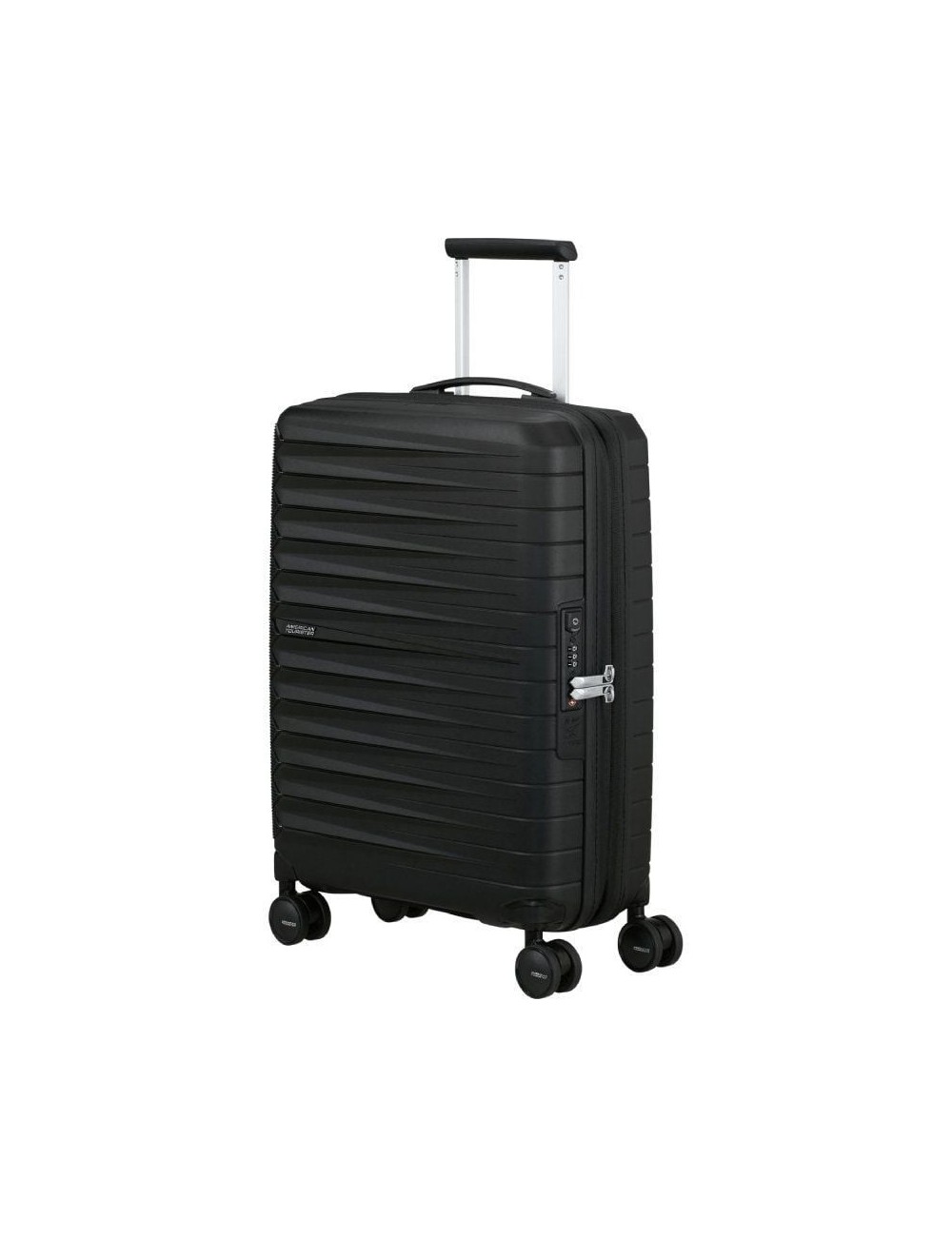 Maleta de Cabina American Tourister FastForward Spinner Expansible 55cm/ 55x40x23cm/ 4 Ruedas/ Negro