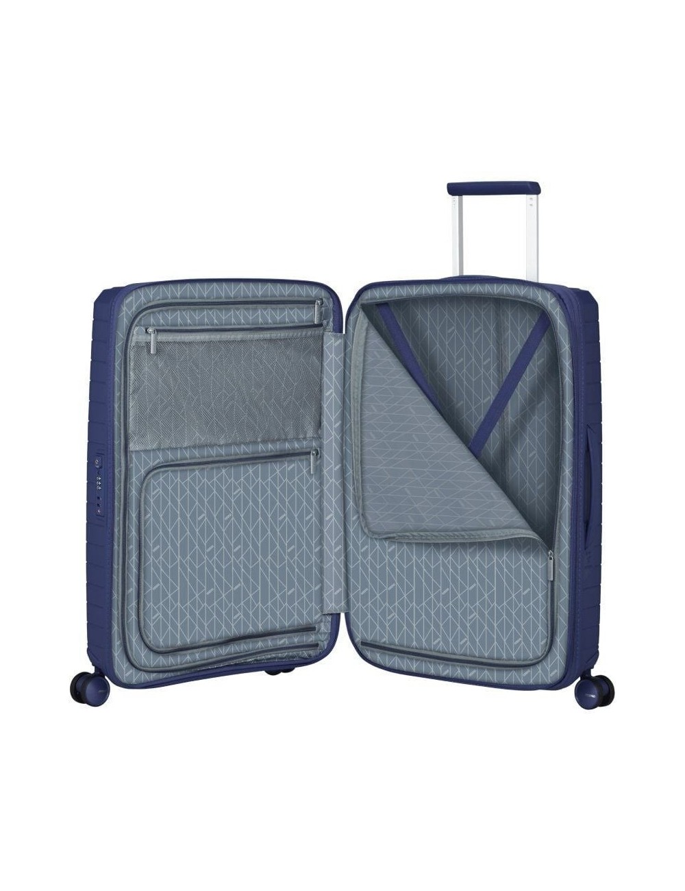 Maleta Mediana American Tourister FastForward Spinner Expansible 68cm/ 68x46x30cm/ 4 Ruedas/ Púrpura Anochecer