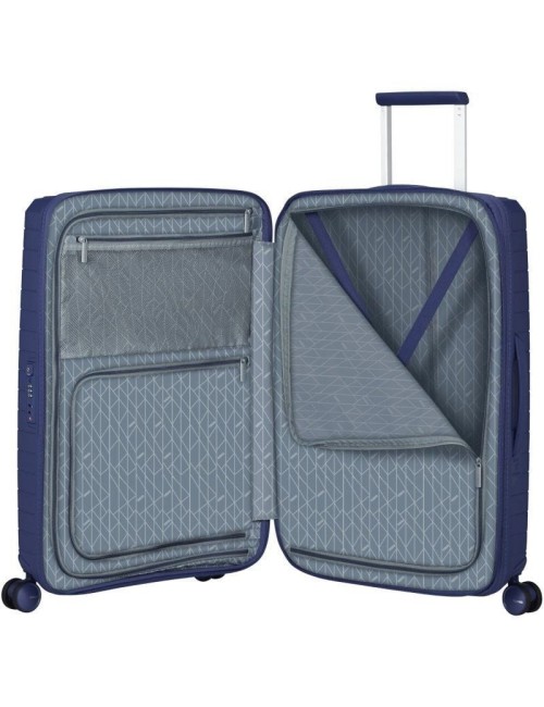 Maleta Mediana American Tourister FastForward Spinner Expansible 68cm/ 68x46x30cm/ 4 Ruedas/ Púrpura Anochecer