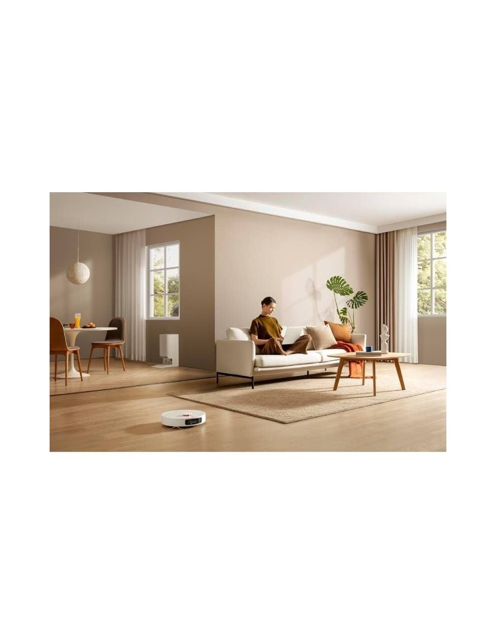 Robot Aspirador Xiaomi Robot Vacuum X20+/ Friegasuelos/ control por WiFi/ Blanco
