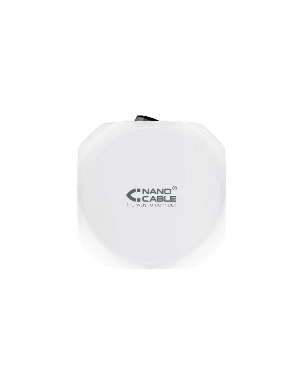 Regleta Nanocable 10.37.0001/ 3 Tomas de corriente/ 2 USB - 2 USB Tipo-C/ Cable 1.4m/ Blanca