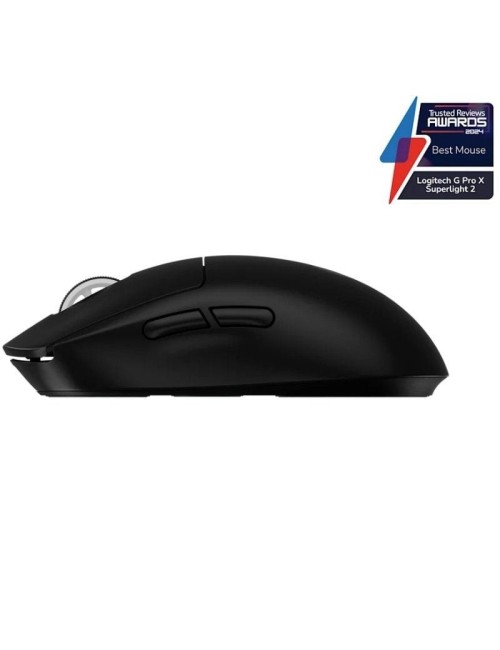 Ratón Gaming Inalámbrico Logitech PRO X Superlight 2/ Batería recargable/ Hasta 44000 DPI/ Negro