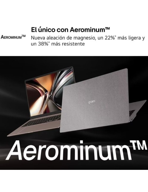 Portátil LG Gram Pro 16Z90U-K.AUB5BN Intel Core Ultra X7-358H/ 32GB/ 512GB SSD/ 16'/ Win11
