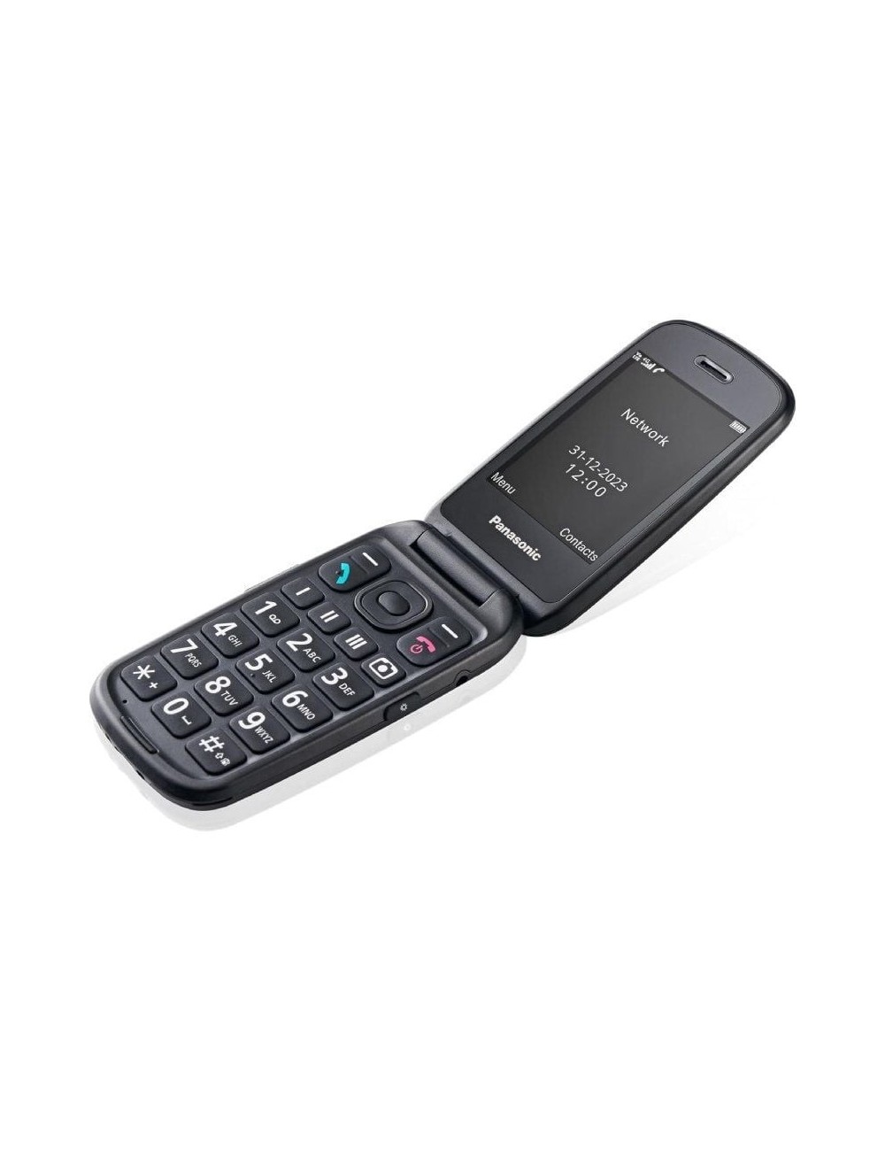 Teléfono Móvil Panasonic KX-TU550 para Personas Mayores/ Negro