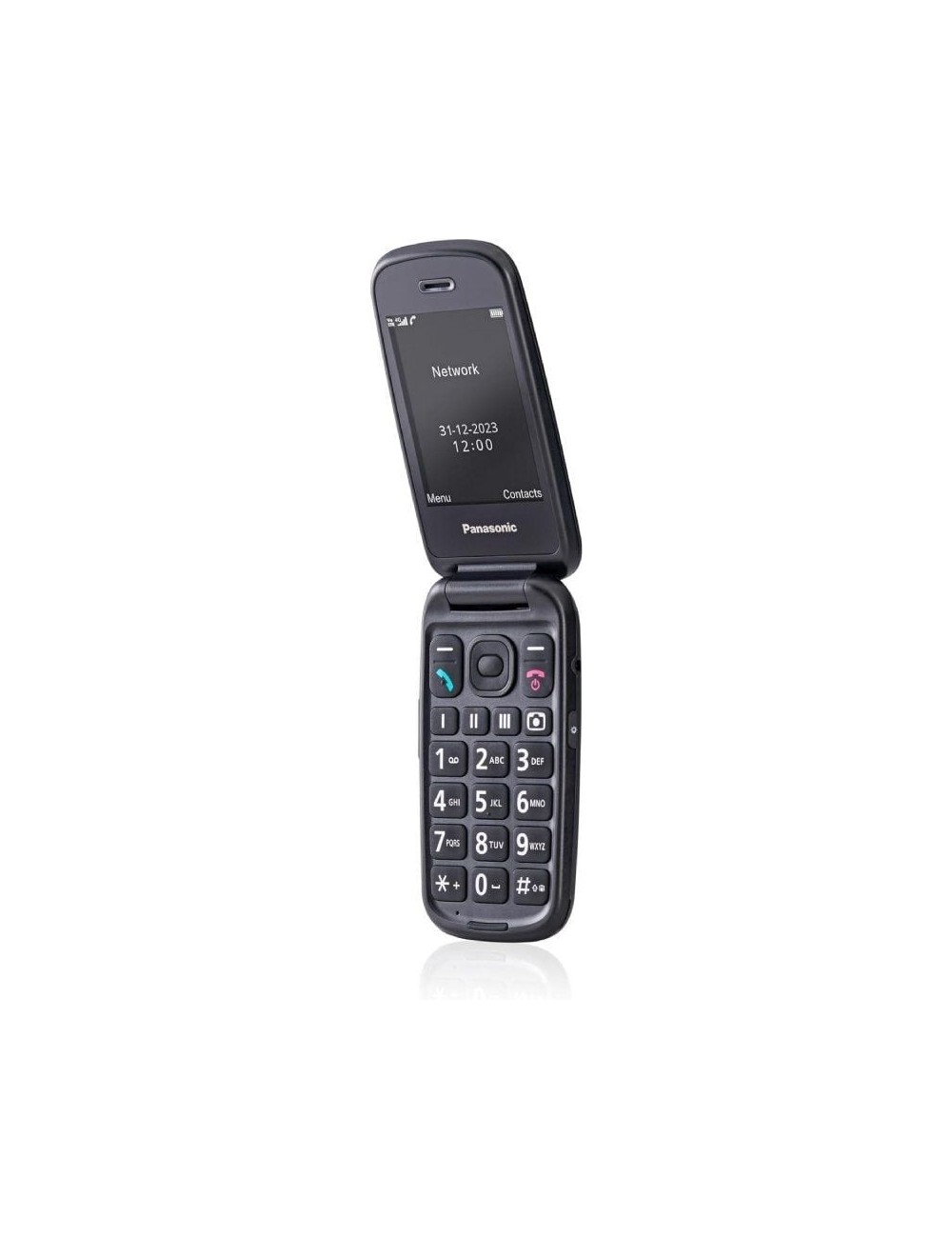 Teléfono Móvil Panasonic KX-TU550 para Personas Mayores/ Negro