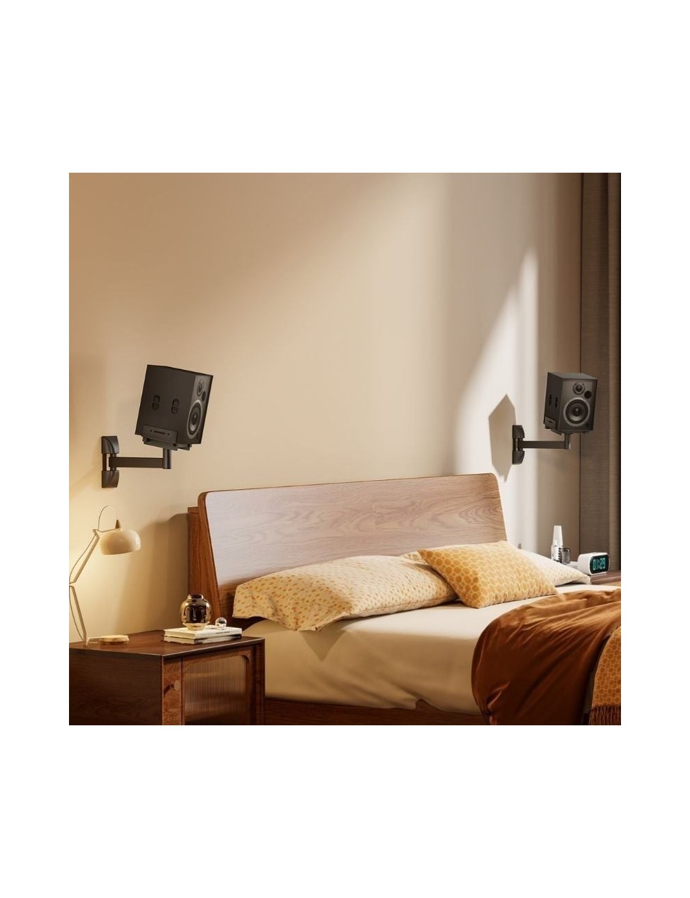 Soporte de Pared Giratorio/ Inclinable Aisens SPK05U-421 para Altavoces/ hasta 25kg