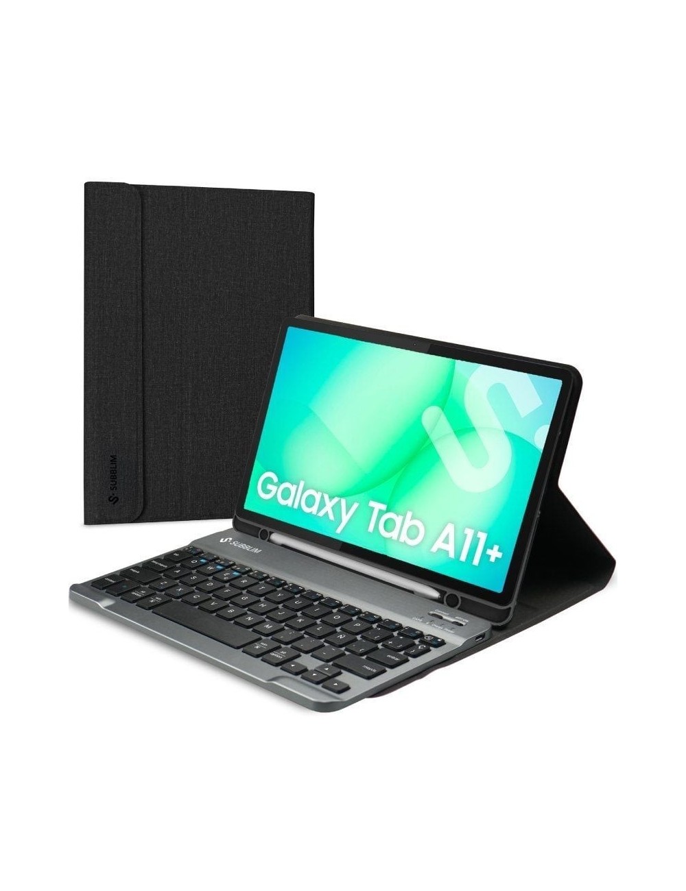 Funda con Teclado Subblim KeyTab Pro BT para Tablets Samsung Galaxy A11+/ Negra