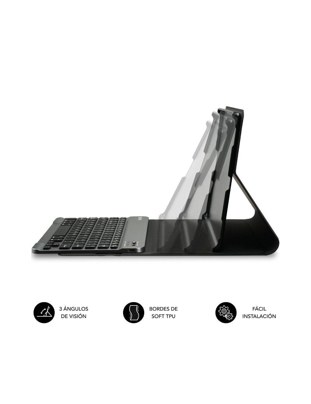Funda con Teclado Subblim KeyTab Pro BT para Tablets Samsung Galaxy A11+/ Negra