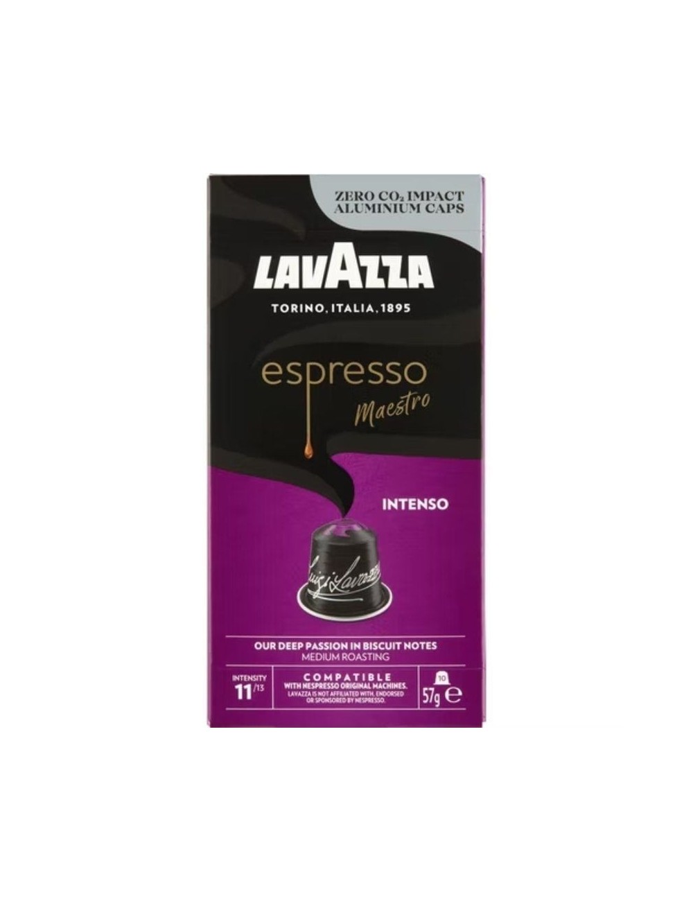 Cápsula Lavazza Espresso Maestro Intenso para cafeteras Nespresso/ Caja de 10