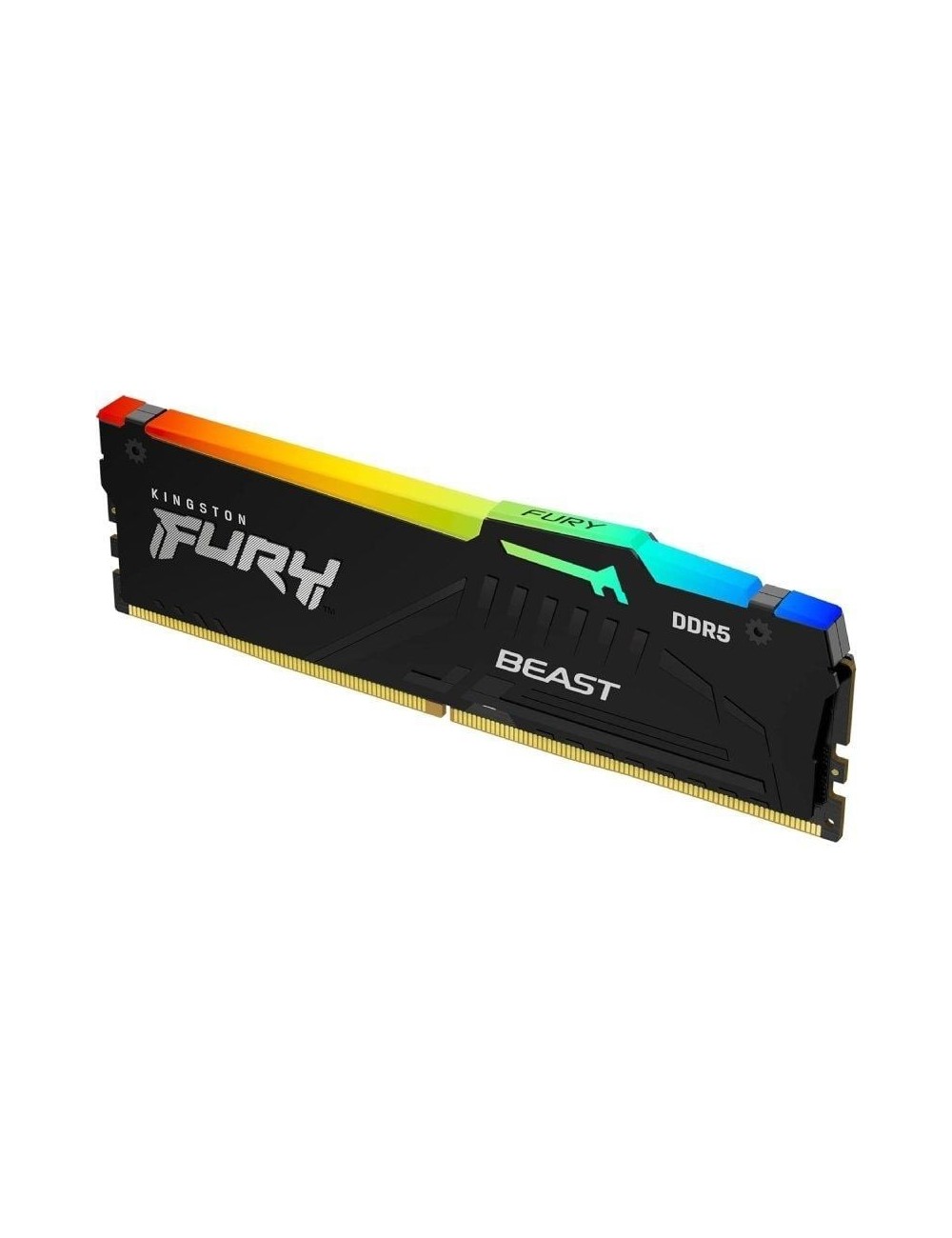 Memoria RAM Kingston FURY Beast RGB 8GB/ DDR5/ 6000MHz/ 1.35V/ CL36/ DIMM
