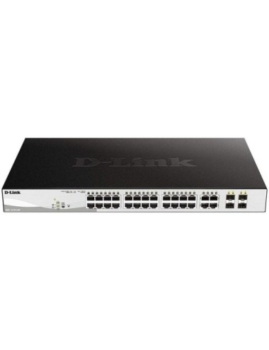 Switch Gestionable D-Link DGS-1210-24P 24 Puertos/ RJ-45 10/100/1000/ PoE/ SFP