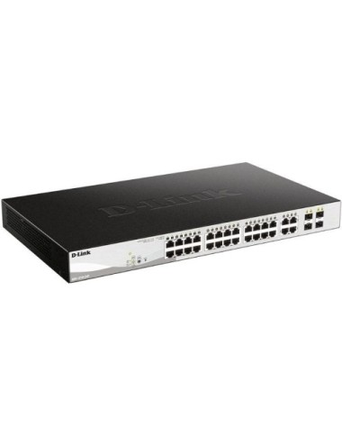 Switch Gestionable D-Link DGS-1210-24P 24 Puertos/ RJ-45 10/100/1000/ PoE/ SFP