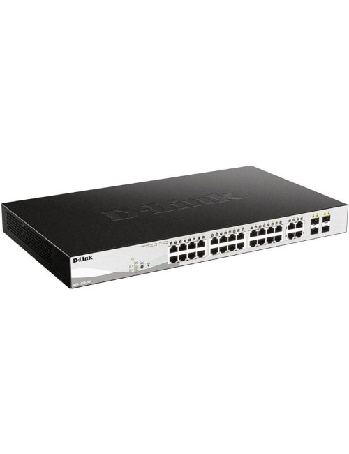 Switch Gestionable D-Link DGS-1210-24P 24 Puertos/ RJ-45 10/100/1000/ PoE/ SFP