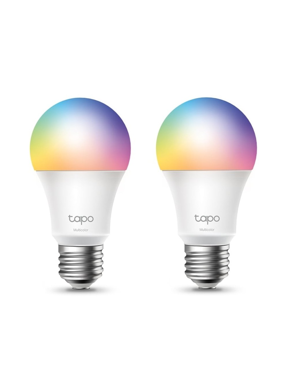 Bombilla Inteligente TP-Link Tapo TL13E/ Casquillo E27/ 8.3W/ 806 Lúmenes/ 2500 - 6500K/ Pack 2