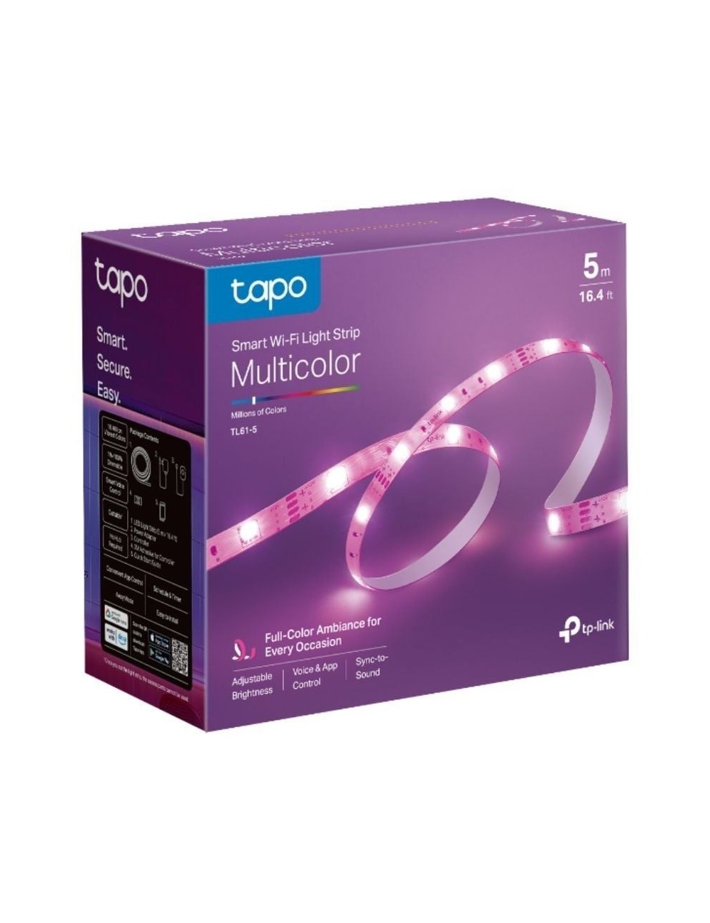 Tira LED TP-Link Tapo TL61-5/ 5m/ 13.5W