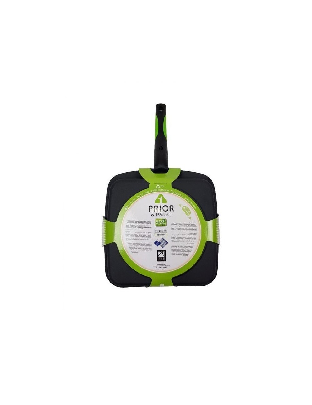 Asador Bra Prior A121457/ Ø28cm/ Aluminio fundido/ Apto para Inducción