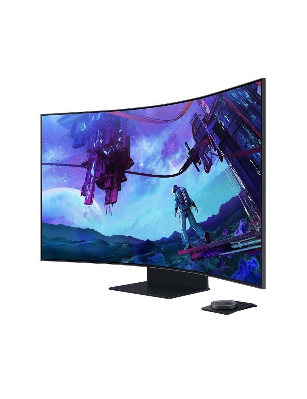 Monitor Gaming Curvo Samsung Odyssey Ark S55CG970NU 55'/ 4K/ 1ms/ 165Hz/ VA/ Regulable en altura/ Smart TV/ Multimedia/ Negro