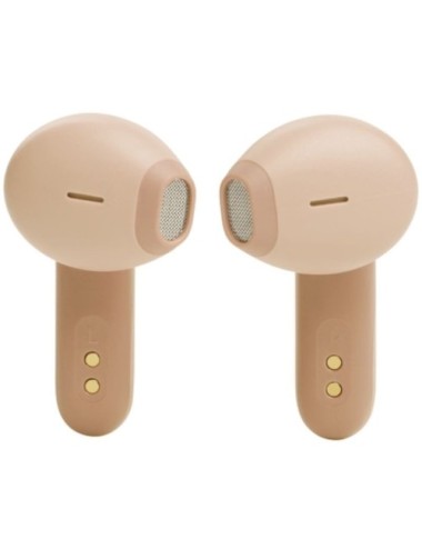 Auriculares Bluetooth JBL Vibe Flex con estuche de carga/ Autonomía 8h/ Beige