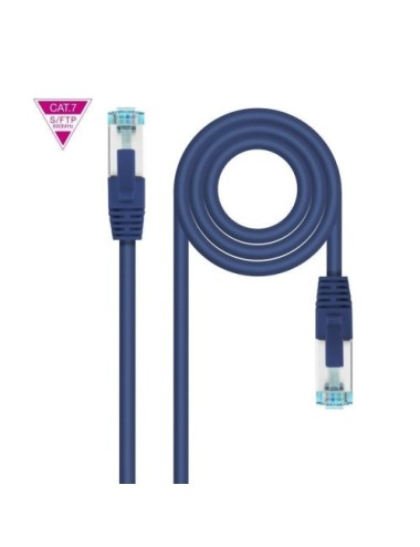 Cable de Red RJ45 SFTP Nanocable 10.20.1700-L25-BL Cat.7/ 25cm/ Azul