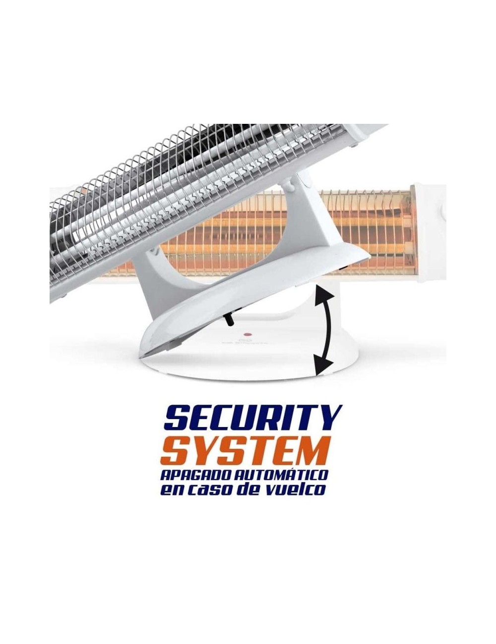 Estufa de Cuarzo Orbegozo BP 5003 A/ 2 niveles de potencia/ 1200W