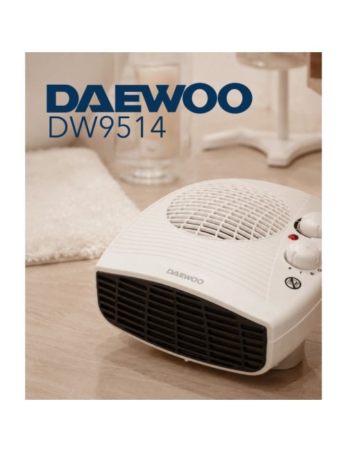 Calefactor / Termoventilador Daewoo DW9514/ 2000W/ Termostato Regulable