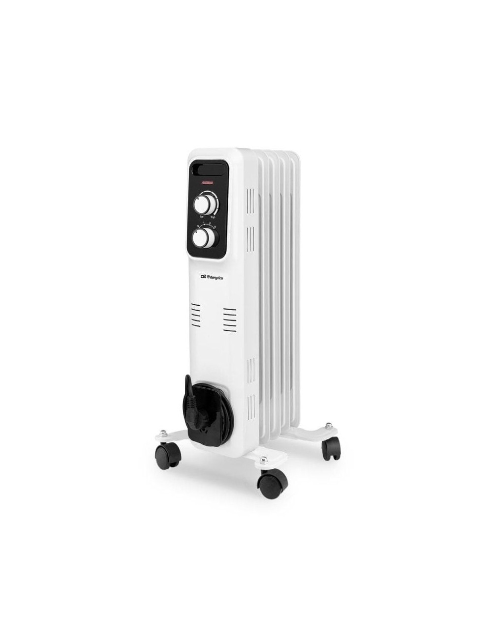 Radiador de Aceite Orbegozo RL 1000/ 3 Potencias/ 1000W/ 5 Elementos Caloríficos