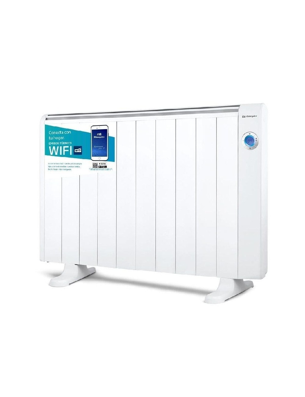 Emisor Térmico Orbegozo RRW 1800/ 1800W/ 10 Elementos Caloríficos/ WiFi