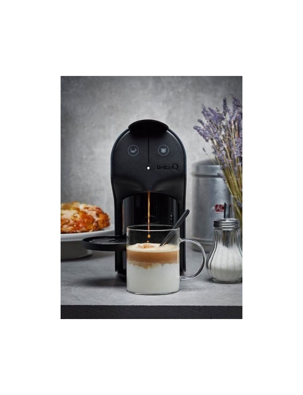 Cafetera de Cápsulas Delta Quick/ Negra