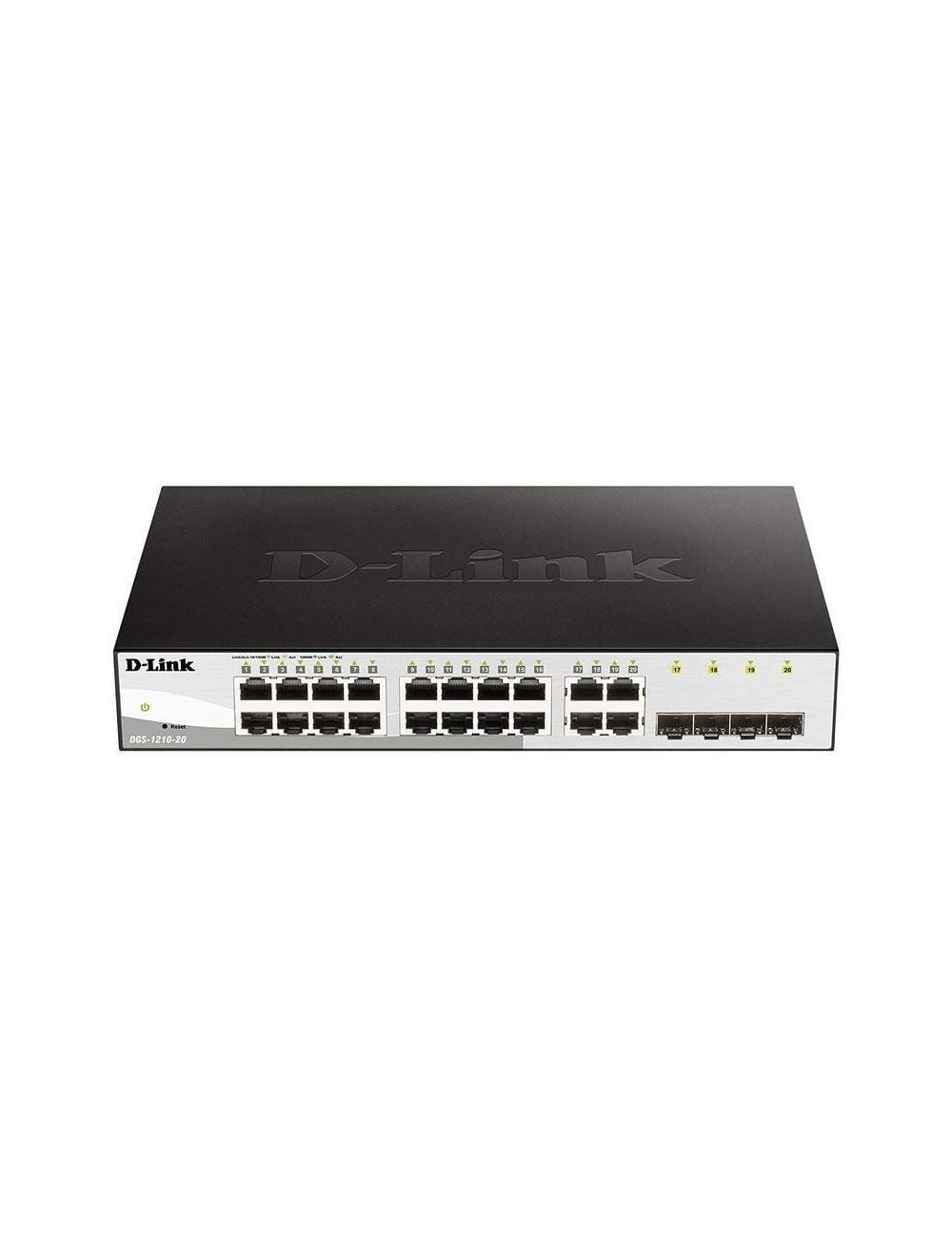 Switch D-Link DGS-1210-20/ 20 Puertos/ RJ45 10/100/1000/ SFP
