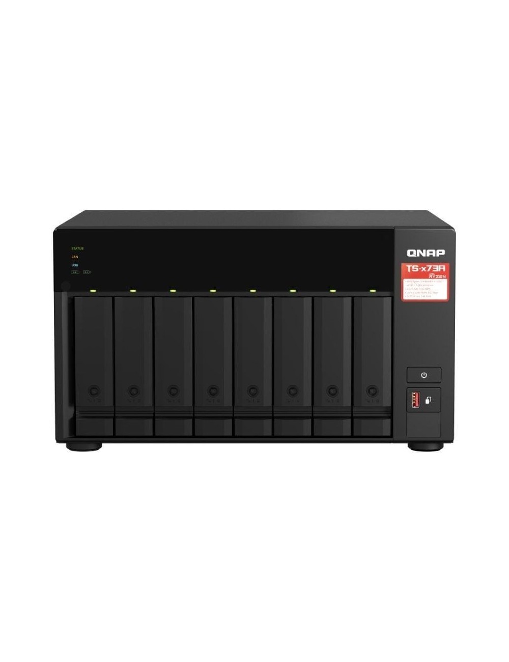 NAS QNAP TS-873A/ 8 Bahías 3.5'- 2.5'/ 8GB DDR4/ Formato Torre