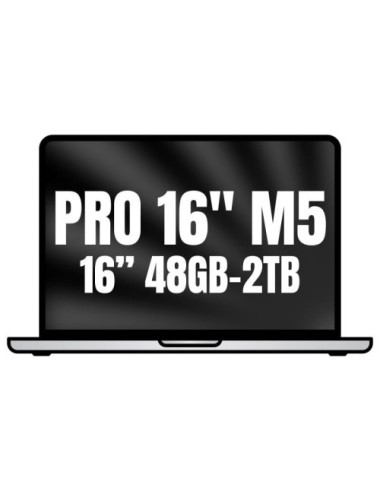 Apple Macbook Pro 16'/ M5 Max 18-Core CPU/ 48GB/ 2TB SSD/ 40-Core GPU/ Plata