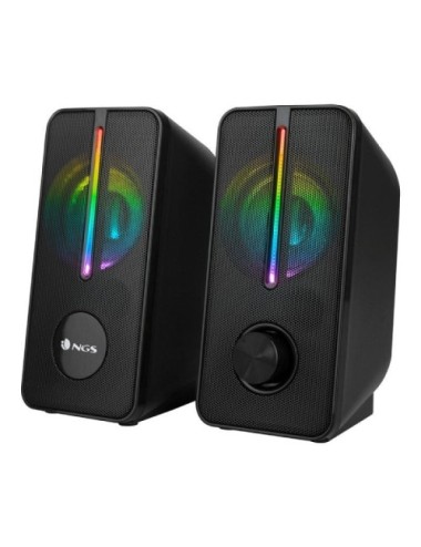Altavoces NGS GSX-150/ 12W/ 2.0/ Negros