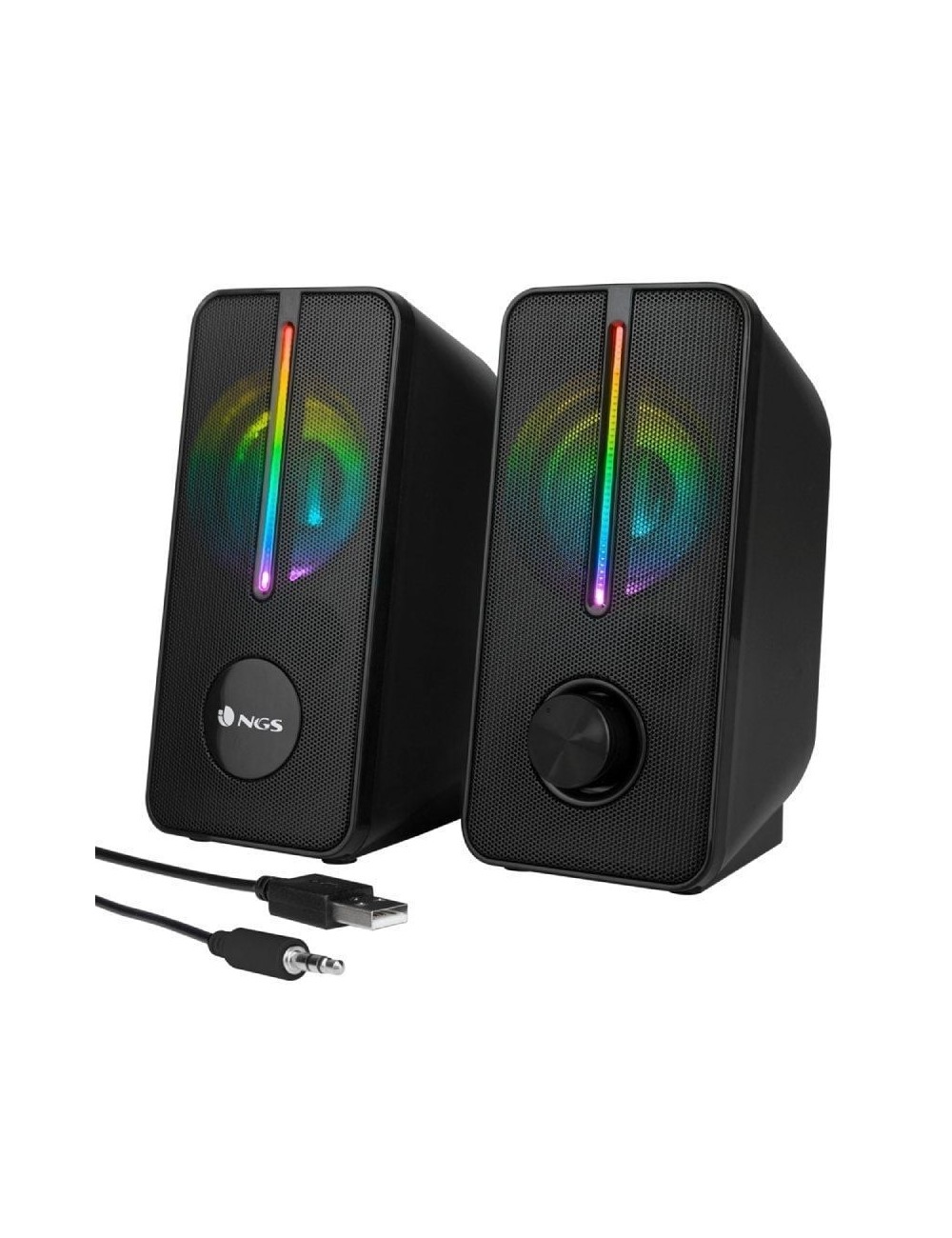 Altavoces NGS GSX-150/ 12W/ 2.0/ Negros