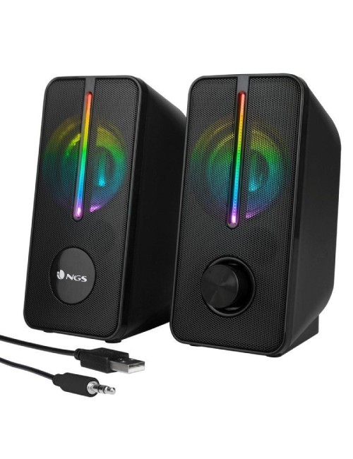 Altavoces NGS GSX-150/ 12W/ 2.0/ Negros