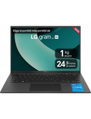 Portátil LG Gram 14ZD90RU-G.AX52B Intel Core i5-1334U/ 8GB/ 256GB SSD/ 14'/ Sin Sistema Operativo