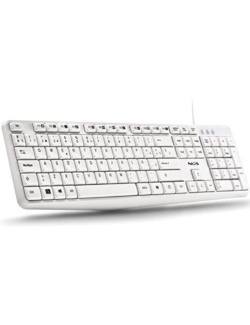 Teclado NGS Heritage HERITAGESPANISH/ Blanco