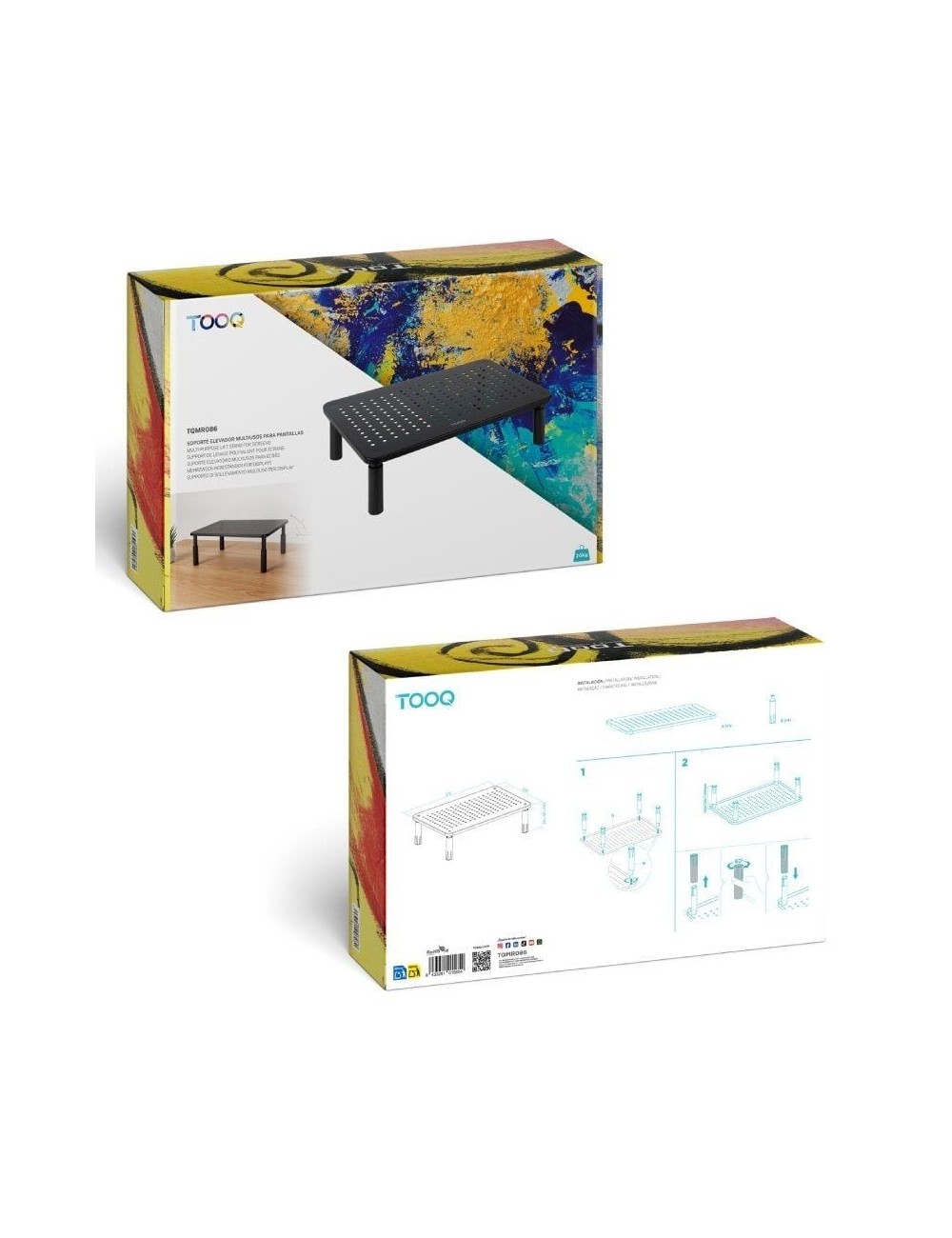 Soporte para Monitor TooQ TQMR086/ hasta 20kg