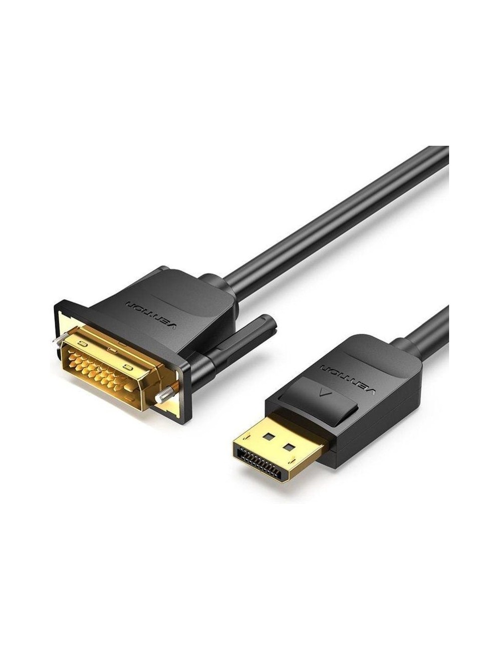 Cable Conversor Vention HAFBH/ DisplayPort Macho - DVI Macho/ 2m/ Negro