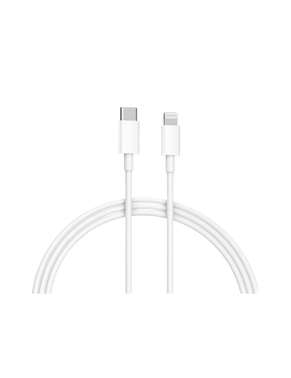 Cable USB 2.0 Tipo-C Lightning Xiaomi BHR4421GL/ USB Tipo-C Macho - Lightning Macho/ Hasta 18W/ 480Mbps/ 1m/ Blanco