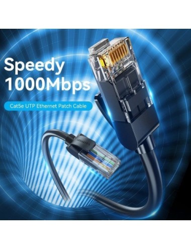Cable de Red RJ45 UTP Vention IABBJ Cat.5e/ 5m/ Negro
