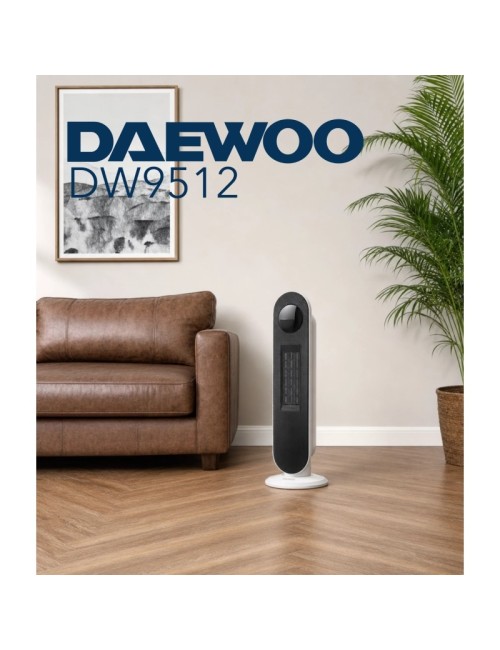 Calefactor Daewoo DW9512/ 2000W/ Termostato Regulable