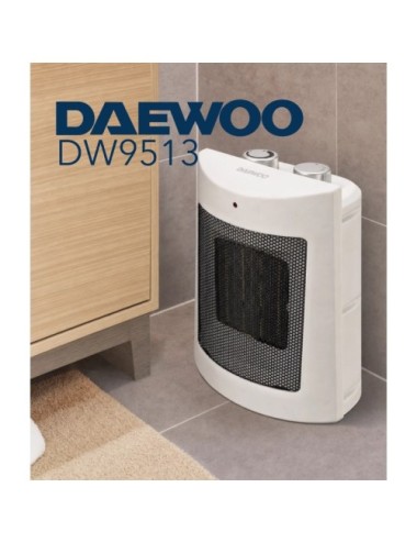 Calefactor Daewoo DW9513/ 1800W/ Termostato Regulable
