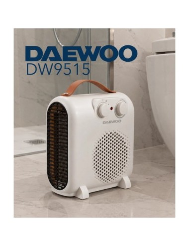 Calefactor / Termoventilador Daewoo DW9515/ 2000W/ Termostato Regulable