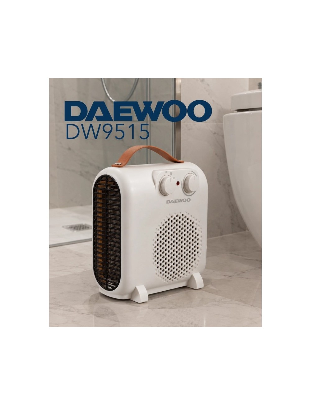 Calefactor / Termoventilador Daewoo DW9515/ 2000W/ Termostato Regulable