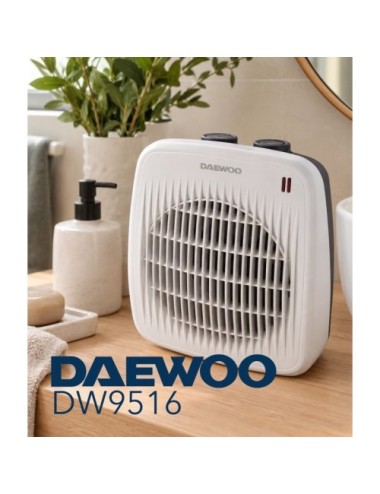 Calefactor / Termoventilador Daewoo DW9516/ 2000W/ Termostato Regulable