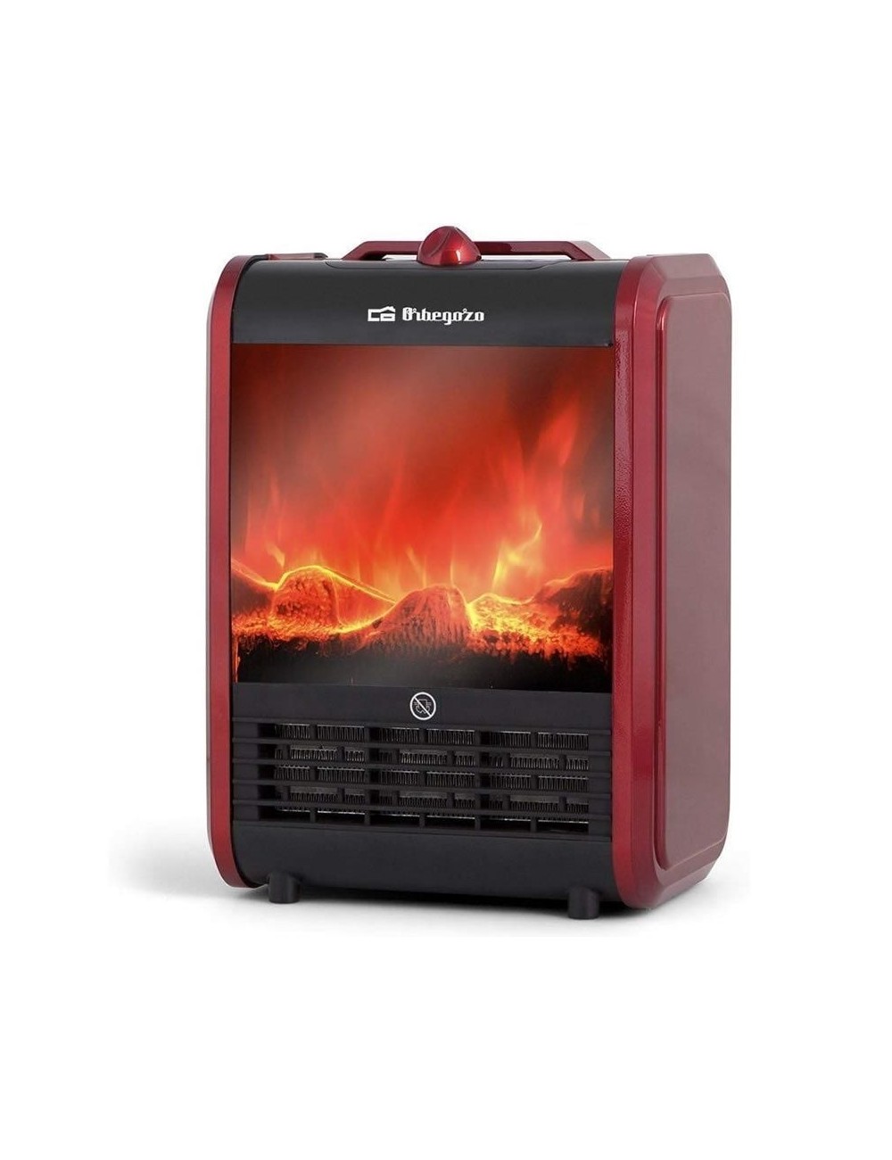 Chimenea Eléctrica Orbegozo CM 9015/ 2 niveles de potencia/ 750W-1500W