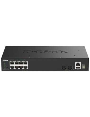 Switch Gestionable D-Link DGS-1530-10/E 8 Puertos/ RJ-45 Gigabit 10/100/1000/10G/ SFP